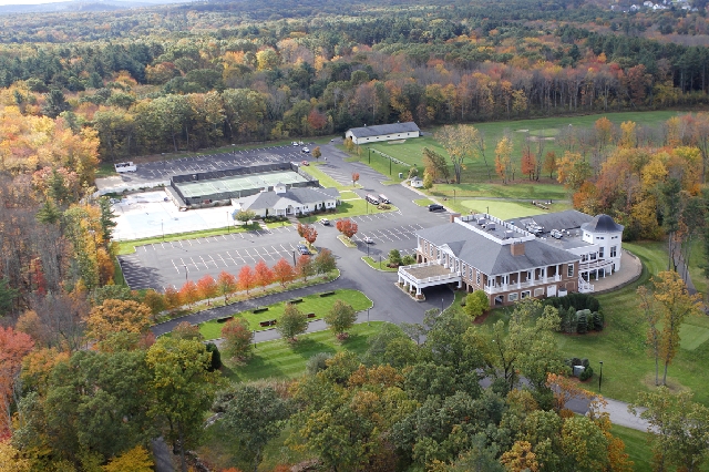 Aerial view of Charter Oak Country Club
